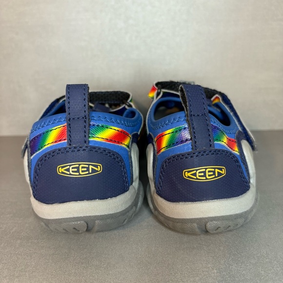Keen | NEW! Knotch Creek Water Sandals - Blue Multicolor ; Kids 4 - Picture 5 of 8